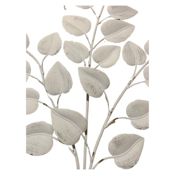 Chabby Chic Metal Leaf Wall Decor - Picture 2 of 2
